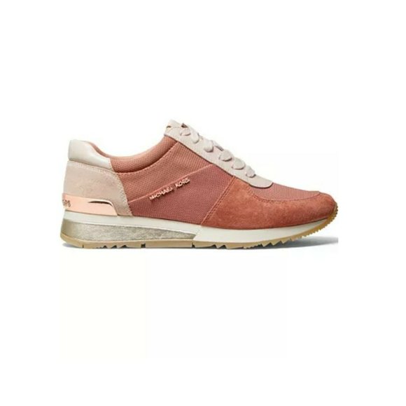 Michael Kors Women's Allie Wrap Trainer Sneakers Shoes Dark Salmon - Picture 4 of 4